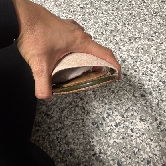 Tory Burch Gray and Tan Minimalist Sandals - Picture 13 of 15